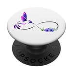 Hummingbird Phone Grip Holder Infinity Purple Humming Bird PopSockets Adhesive PopGrip