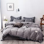 RTYUI Four-Piece Bedding Set, Crystal Velvet, Simple And Wide-Sided Four-Piece Set For Autumn And Winter