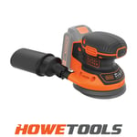 BLACK & DECKER BDCROS18N 18v Orbital sander 125mm dia pad