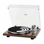 Dayton Audio TT-1BT vinylspelare med Bluetooth, RIAA &amp; USB valnöt