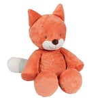 Nattou Doudou Peluche Oscar le Renard, Compagnon de Naissance, Taille : 28 cm, Fanny et Oscar, Orange