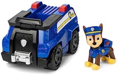 Paw Patrol, Chase’s Patrol Cruiser Vehicle with Collectible Figure, for Kids Aged 3 Years and Over