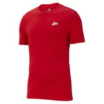 Nike M NSW Club Tee T-Shirt - University Red/(White), x-Large-T