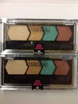 2 X Maybelline Eye Studio Quads eye Shadow IRRESISTIBLY IVY #90 NEW