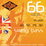 Rotosound Strings for Electric Bass SWING 66 STAINLESS SETS 4-str. RS66M MEDIUM SCALE Stainless MEDIUM Scale 40-90