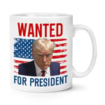 Donald Trump Wanted For President Mug Shot 10oz Mug Cup Not Guilty MAGA Funny