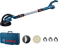 Bosch Professional Ponceuse Plaquiste GTR 55-225 (550 W, Ã˜ De Plateau 215 Mm, Avec 1 Disque Abrasif M480, 1 Set De Plateaux De Ponçage Souples, 3 Clips De Cble, Dans Coffret De Transport)