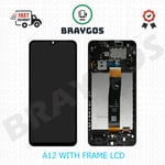 For Samsung Galaxy A12 SM-A125F LCD Touch Screen Display With Frame Replacement