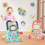 2 In1 Baby Walker First Steps Activity Bouncer Musical Toys Car along Ride on Go