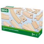 BRIO World Railway Track Expansion Pack, Intermediate, FSC-Certified (Beech)