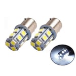 Ba15s r5w r10w 1156 LED-lampor 6000K 2-pack Silver grey Silvergrå