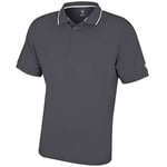 Island Green IGTS1899 Mens Back Yoke Detail Stretch Quick Dry Performance Golf Polo Shirt, Carbon Black, 3X-Large