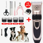 Professional Dog Clippers Pet Cat Clipper Hair Shaver Grooming Trimmer Set Tool