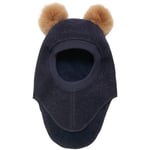 HUTTEliHUT Balaclava lue tovet ull og dusker, Dark Navy