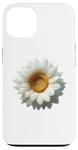 Coque pour iPhone 13 Tournesol blanc