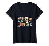 Disney Princess You are Made of Magic Jasmine & Cinderella T-Shirt avec Col en V