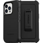 OtterBox iPhone 13 Pro (ONLY) Defender Series Case - BLACK, Rugged & Durable, With Port Protection, Includes Holster Clip Kickstand