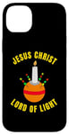 Coque pour iPhone 14 Plus Baptême Noël chrétien Jésus Christ Seigneur de la lumière