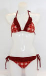 Speedo Bikini set Swimwear Women Red Size 10 Lined Beach Holiday Travel