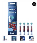 Oral-B PRO Kids 3+ Spiderman Brush Heads for Electric Toothbrush Pack of 8