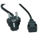 Nettkabel 3 polet eurokabel 2 meter, med jording