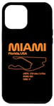 Coque pour iPhone 13 Pro Max Circuit de course à Miami Formula Racing Circuits Sport