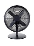 Zanussi 12 Metal Desk Fan - Matt Black