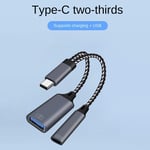 USB 3.0 USB C OTG Cable Phone Adapter Y Splitter OTG Charging Adapter  Laptop