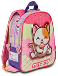 Mitama Sac à dos Spinny Asilo, double face avec double graphique, avec poche latérale porte-bouteille, rose, filles, école et loisirs, rose, Taglia unica, Sac à dos maternelle