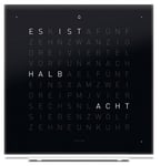 QLOCKTWO Earth 13.5 Pure Black Ice Tea Table Clock