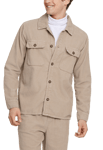 Lindbergh Corduroy Overshirt Brun