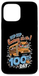 Coque pour iPhone 13 Pro Max 100 Days of School Bus Driver Kids Teacher Hooray 100