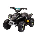 HOMCOM Quad électrique pour Enfants 18-36 Mois véhicule à Batterie 6V avec Marche Avant et arrière Charge Max. 20 kg 72 x 40 x 45,5 cm Noir