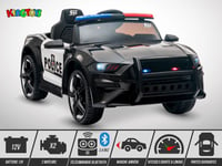 Voiture électrique enfant KINGTOYS - Mustang Police 60W - Noir