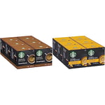 STARBUCKS House Blend by Nescafé Dolce Gusto, Medium Roast, Coffee Pods 6 x 12 (72 Capsules) & Blonde Espresso Roast by Nescafé Dolce Gusto, Blonde Roast, Coffee Pods 6 x 12 (72 Capsules)