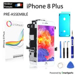 OuiSmart® BLOC LCD POUR IPHONE 8 PLUS BLANC ASSEMBLÉ VITRE TACTILE + ECRAN LCD +