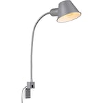 Briloner - Lampe de lit flexible, lampe de lit réglable, interrupteur à bascule, 1x E27 douille max. 10 Watt, câble inclus, chrome mat, 63 cm