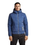 G-STAR RAW Meefic Squared Quilted Hooded Jacke Homme, Multicolore (reflective sea blue D20126-C550-D531), XL