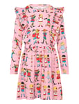 Pippi And Friends Dress Pink Martinex