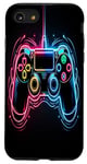 Coque pour iPhone SE (2020) / 7 / 8 Manette de jeu vidéo géniale pour garçons et hommes amateurs de jeux vidéo