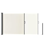 Juskys Paravent Dubaï 180 x 300 cm, Extensible et Opaque, Brise-Vue & Brise-Vent pour Balcon & terrasse, paravent avec Support Mural - Beige