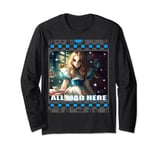 White Rabbit Men Women Boys Girls Alice in Wonderland Long Sleeve T-Shirt