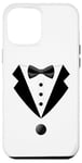 iPhone 13 Pro Max Classic White Tuxedo Suit & Bow Tie Printed Graphics Case