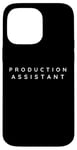 iPhone 14 Pro Max Production Assistant, Film Production Assistants Modern Font Case