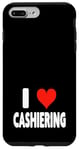 Coque pour iPhone 7 Plus/8 Plus I Love Cashiering – Cœur – Magasin d'emplois au détail Caisse enregistreuse