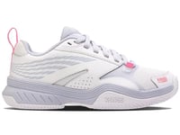 K-Swiss Performance Femme Speedex Padel Chaussures de Tennis, White/Arctic Ice/Neon Pink, 38 EU