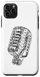 Coque pour iPhone 11 Pro Max Classic Retro Vocal Microphone Vintage