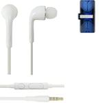 Earphones pour Huawei Enjoy 20s in ear headset stereo blanc