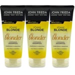 John Frieda Sheer Blonde Go Blonder Lightening Shampoo - 175ml -3 Pack