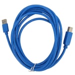 USB 3.0 -tulostinkaapeli A uros B uros 5 Gbps 9,8 jalkaa pitkä PVC kupari USB-skannerijohto ulkoisille kiintoajureille